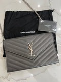 YSL gray crossbody bag