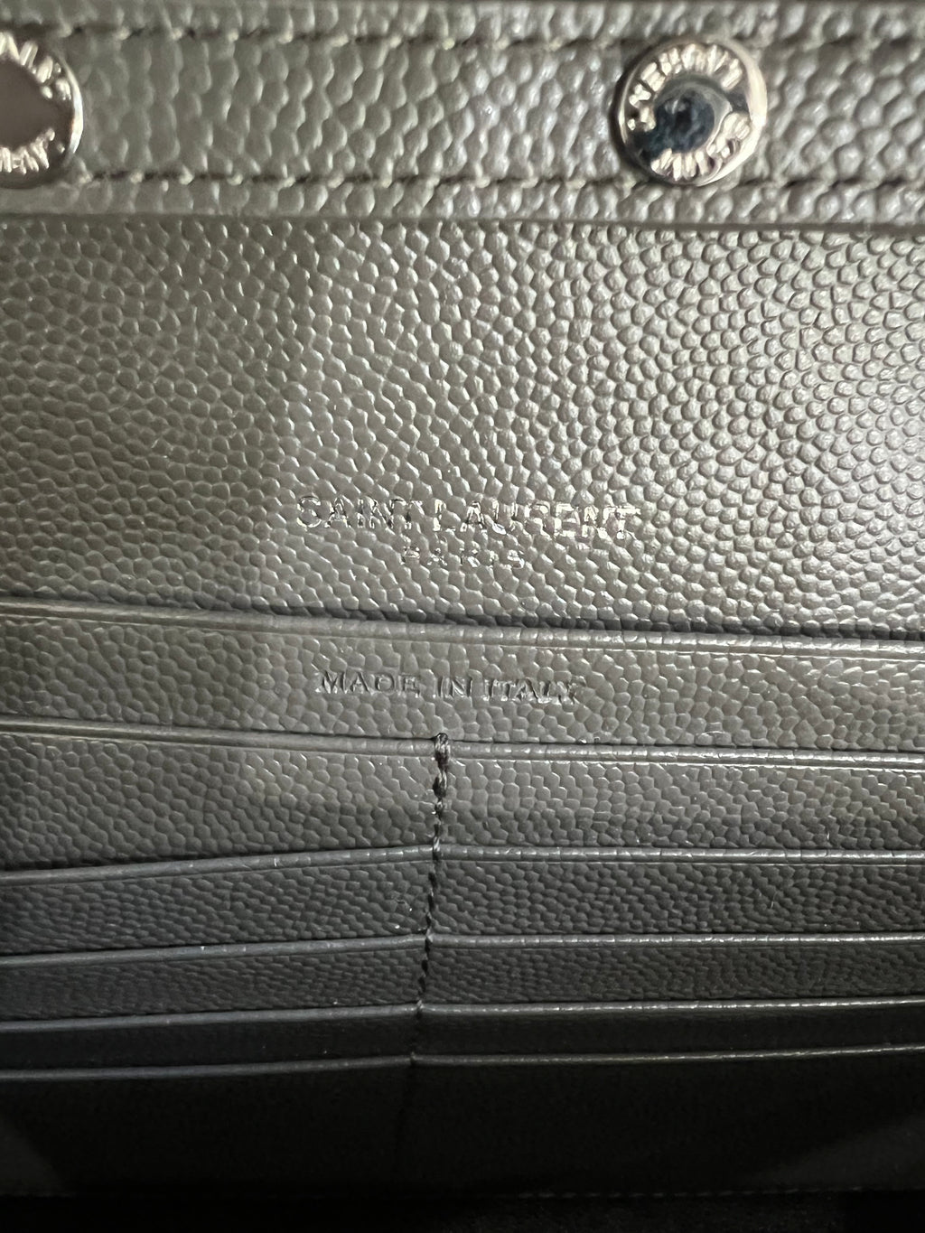 YSL gray crossbody bag