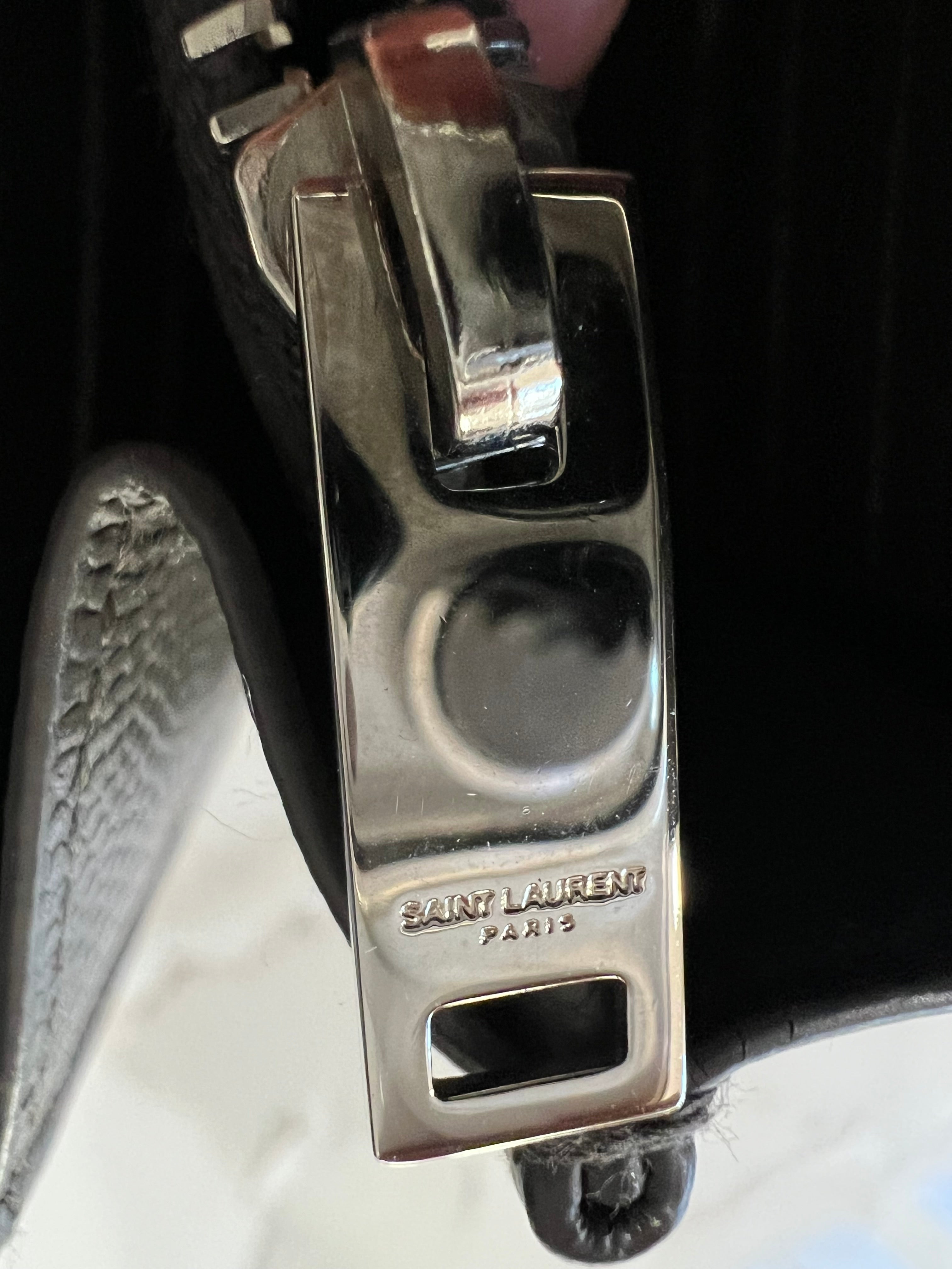 YSL gray crossbody bag