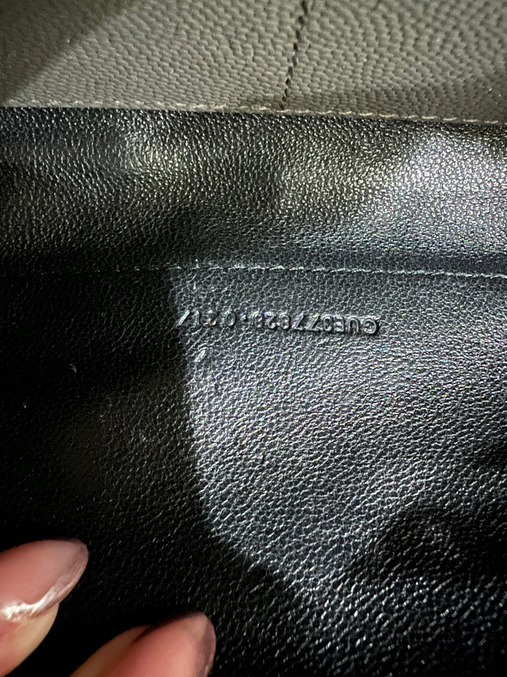 YSL gray crossbody bag