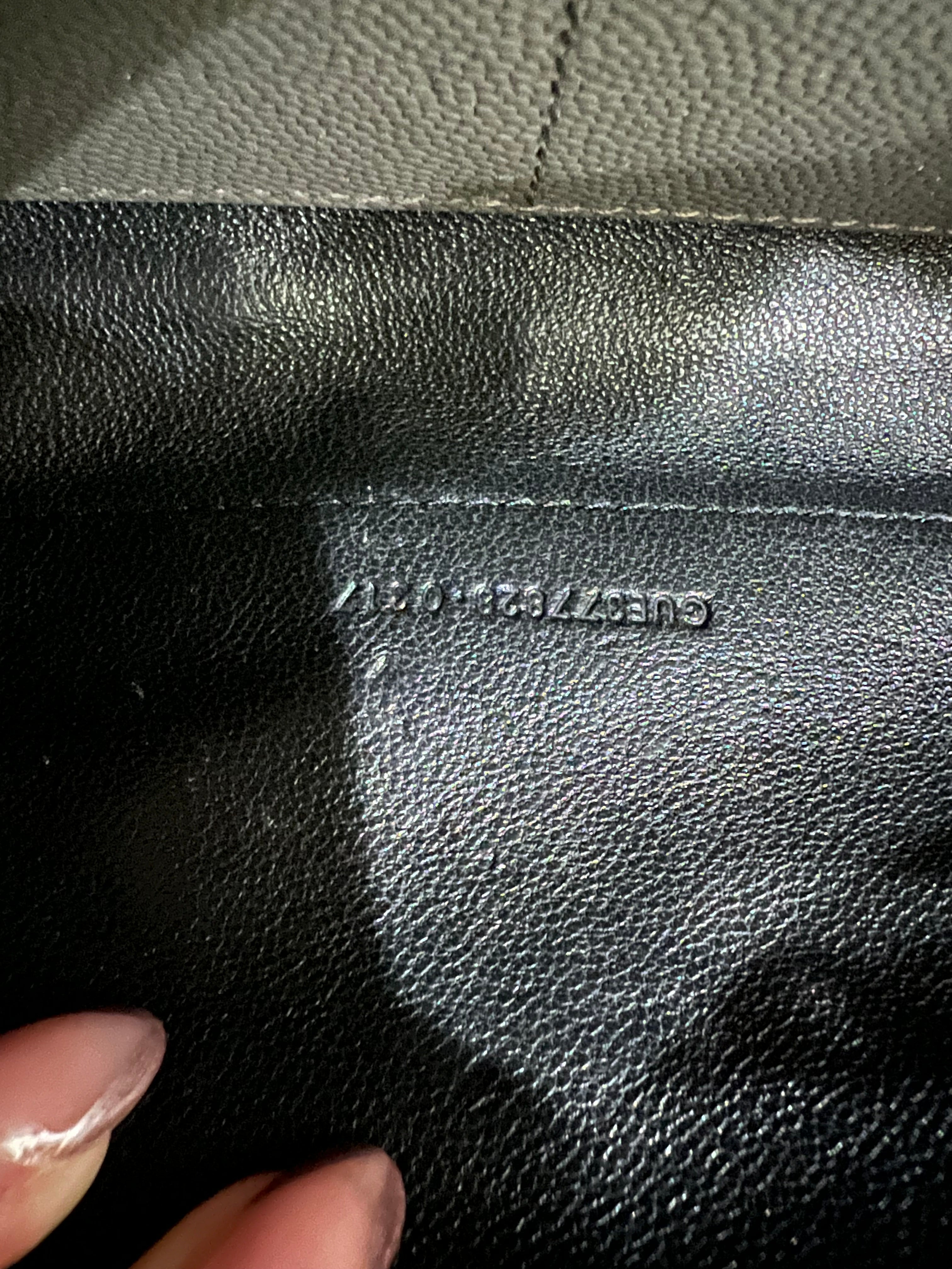 YSL gray crossbody bag