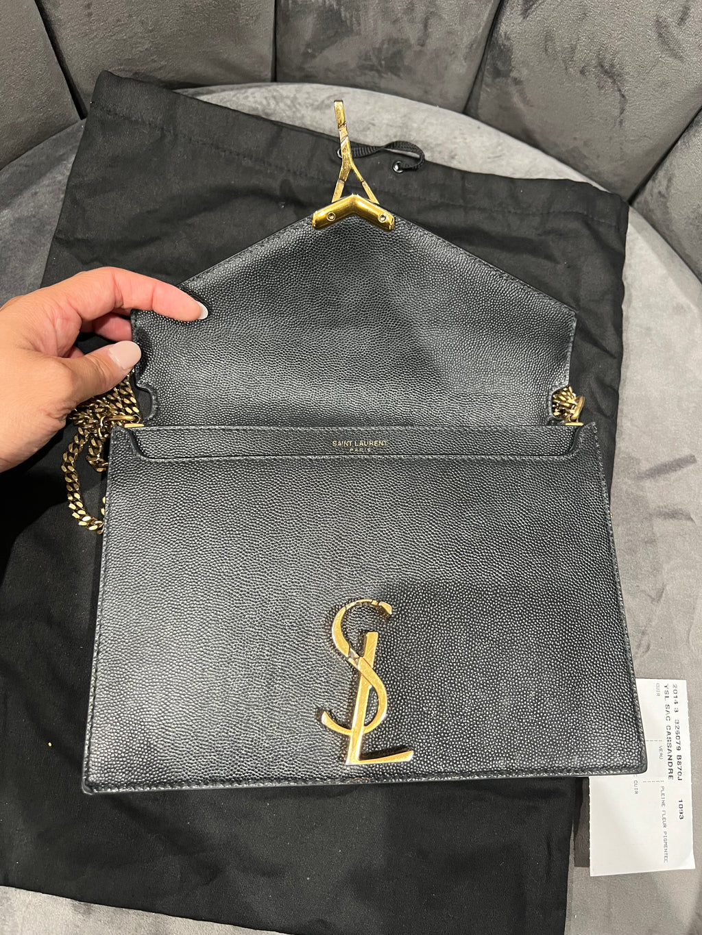 Yves Saint Laurent Cassandre Clasp Monogram in Medium