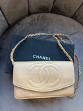Chanel caviar timeless CC WOC 24k gold hardware