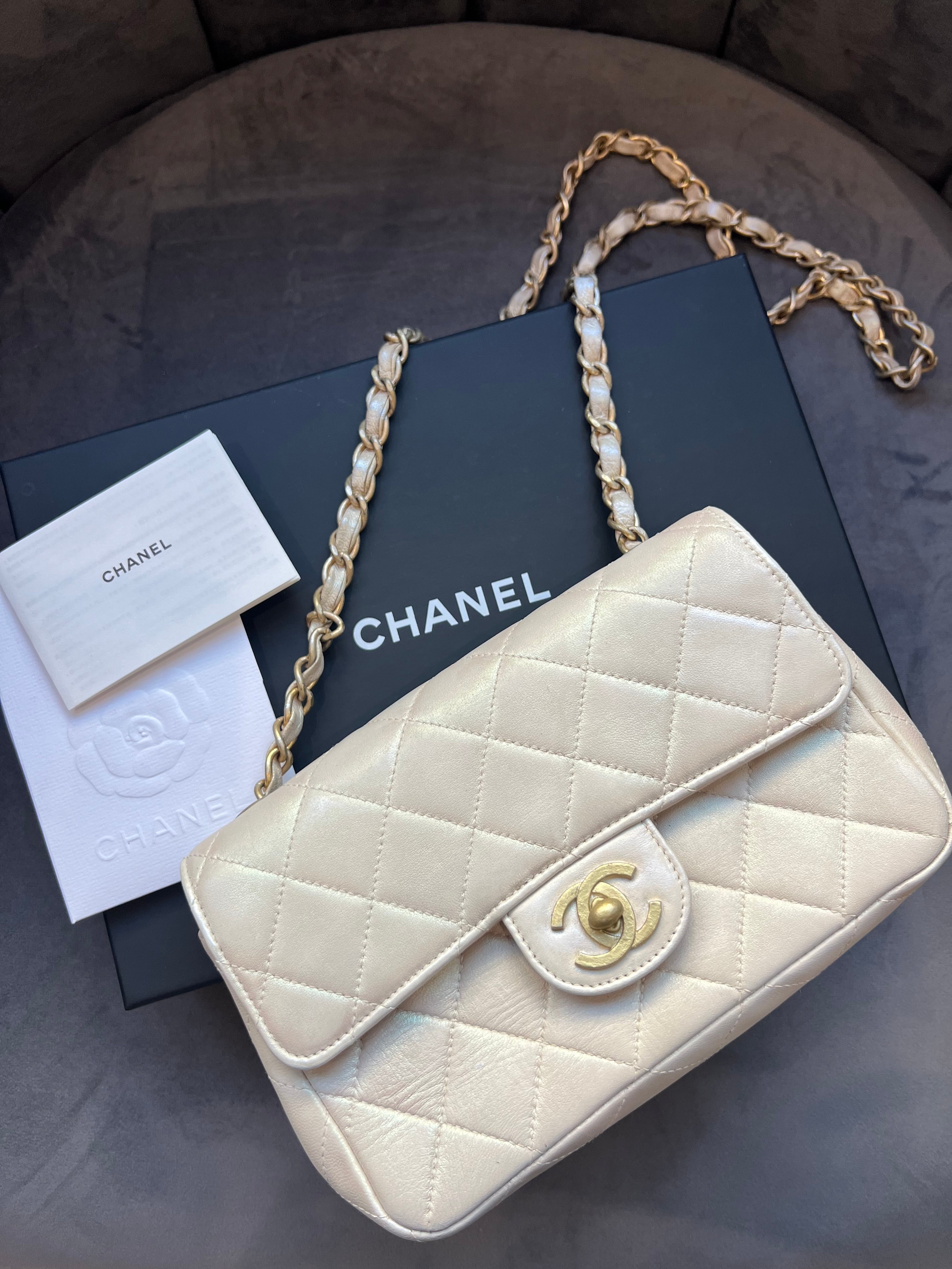 Chanel Mother of Pearl Mini Flap Bag