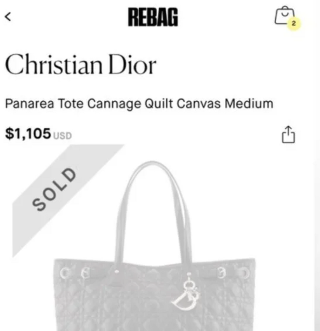 Lady Dior Cannage Panarea Tote