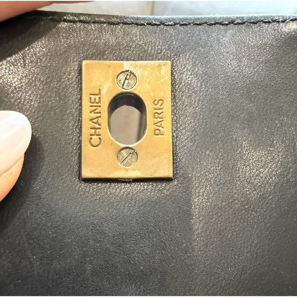 CHANEL Vintage Kelly Turn Lock Shoulder Bag