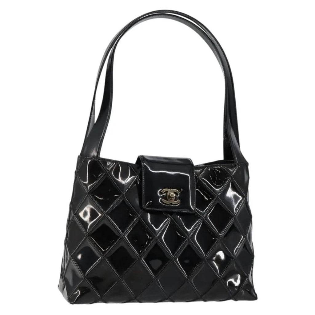 CHANEL Vintage Kelly Turn Lock Shoulder Bag