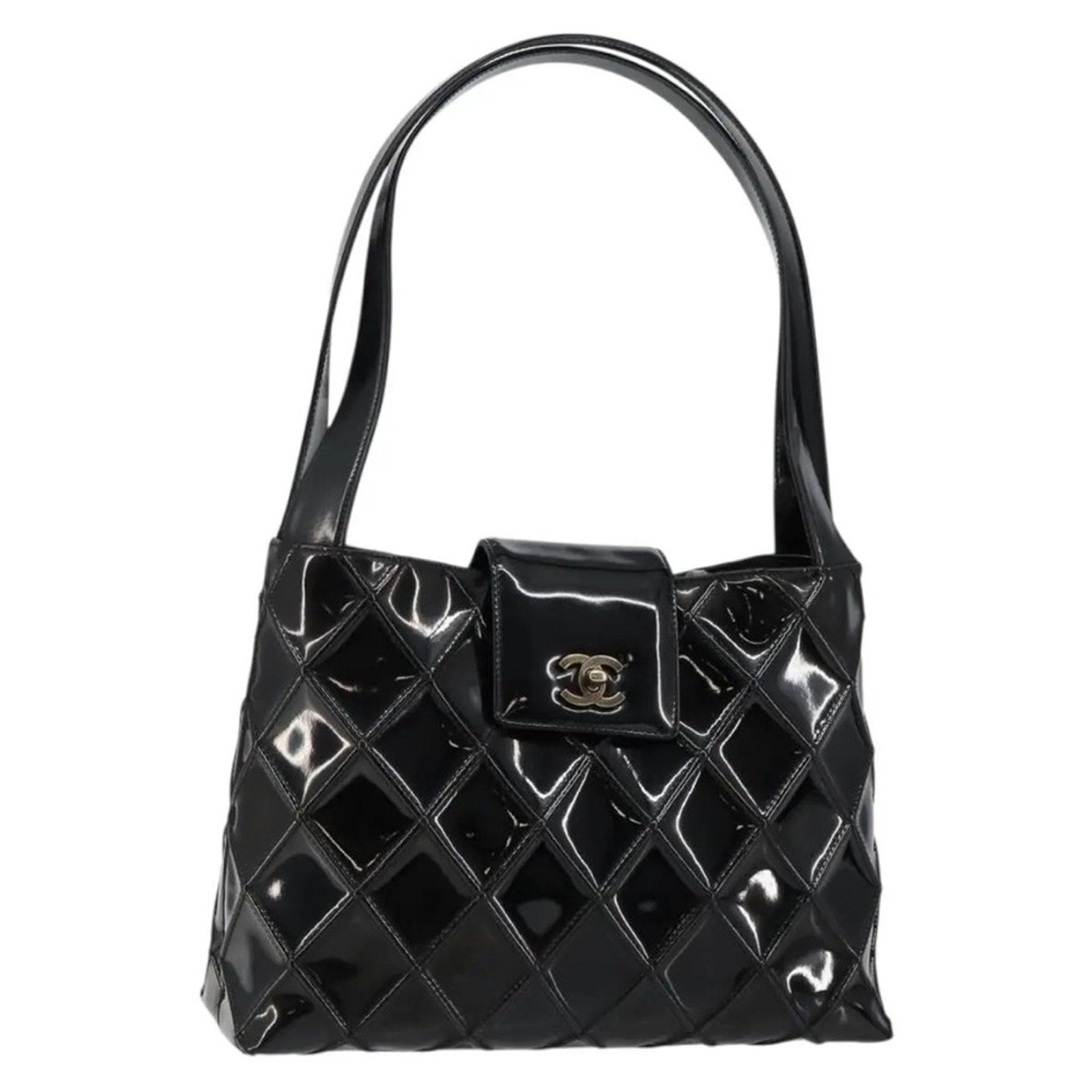 CHANEL Vintage Kelly Turn Lock Shoulder Bag