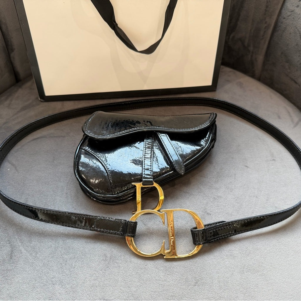Vintage Dior Saddle Belt Waist Bag by Galliano