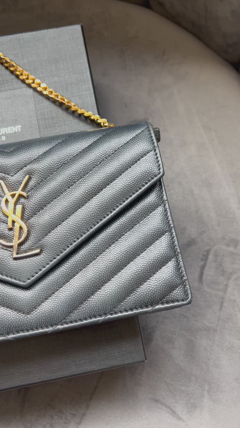 Yves Saint Laurent Cassandre envelope flap crossbody bag