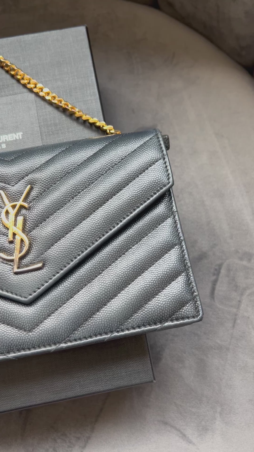 Yves Saint Laurent Cassandre envelope flap crossbody bag