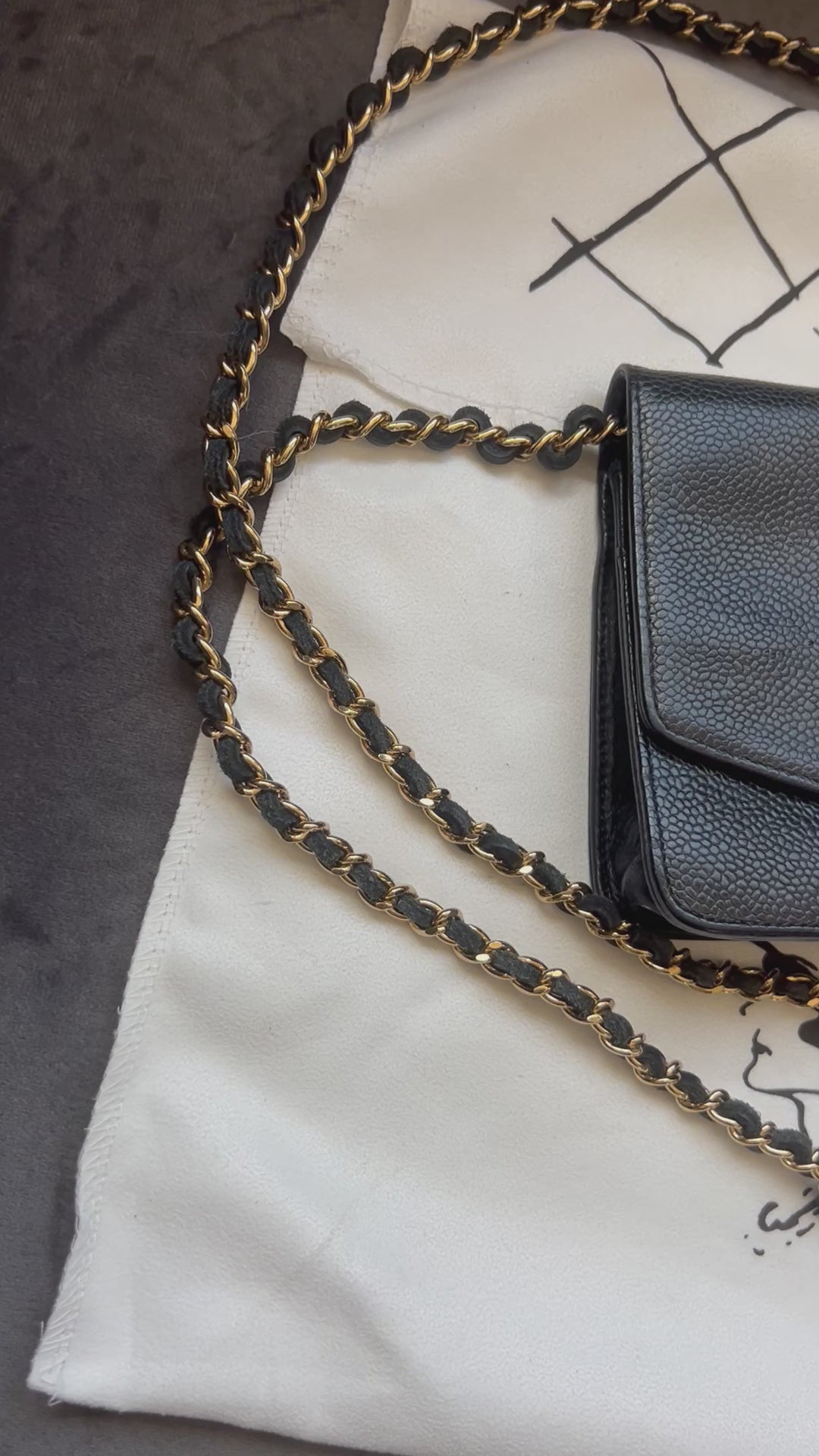 CHANEL Caviar Timeless Wallet On Chain