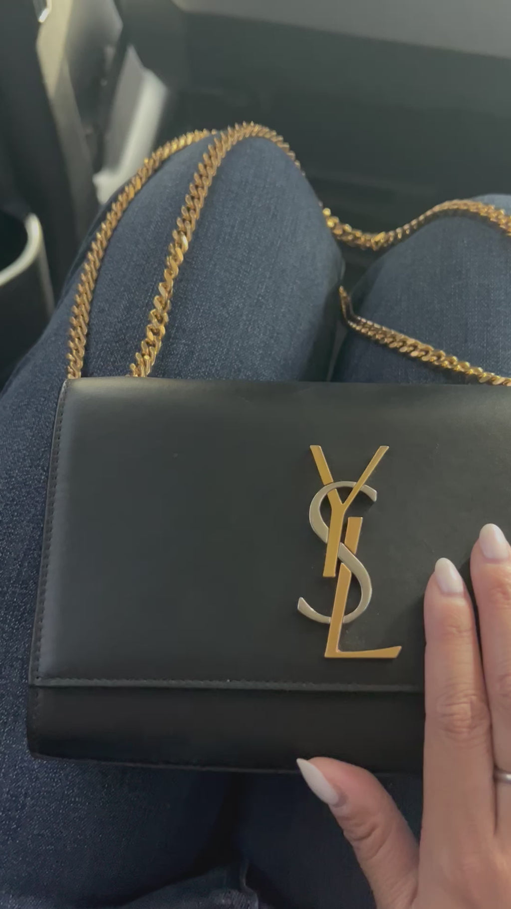 YSL Kate bag tricolor monogram