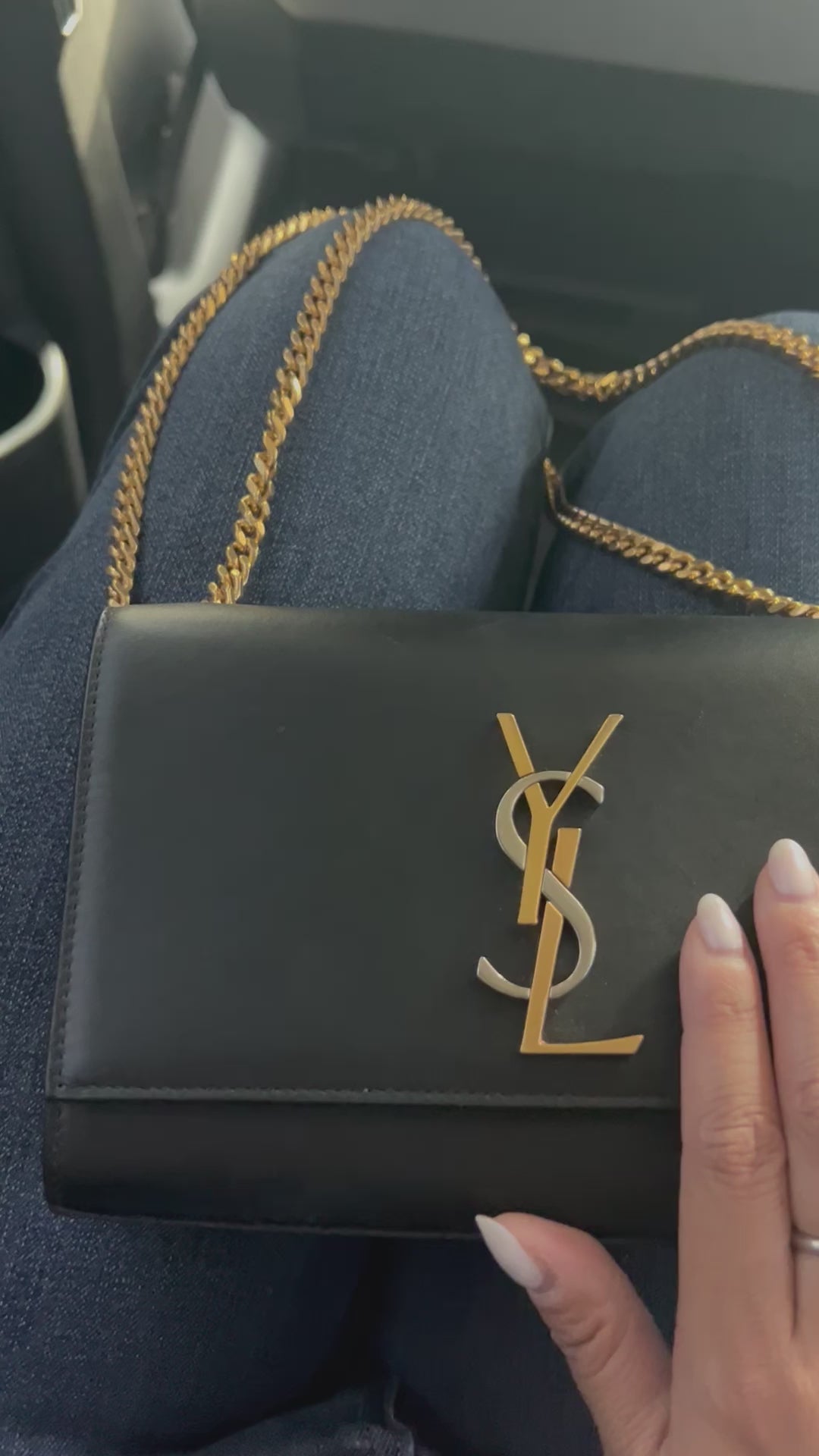 YSL Kate bag tricolor monogram