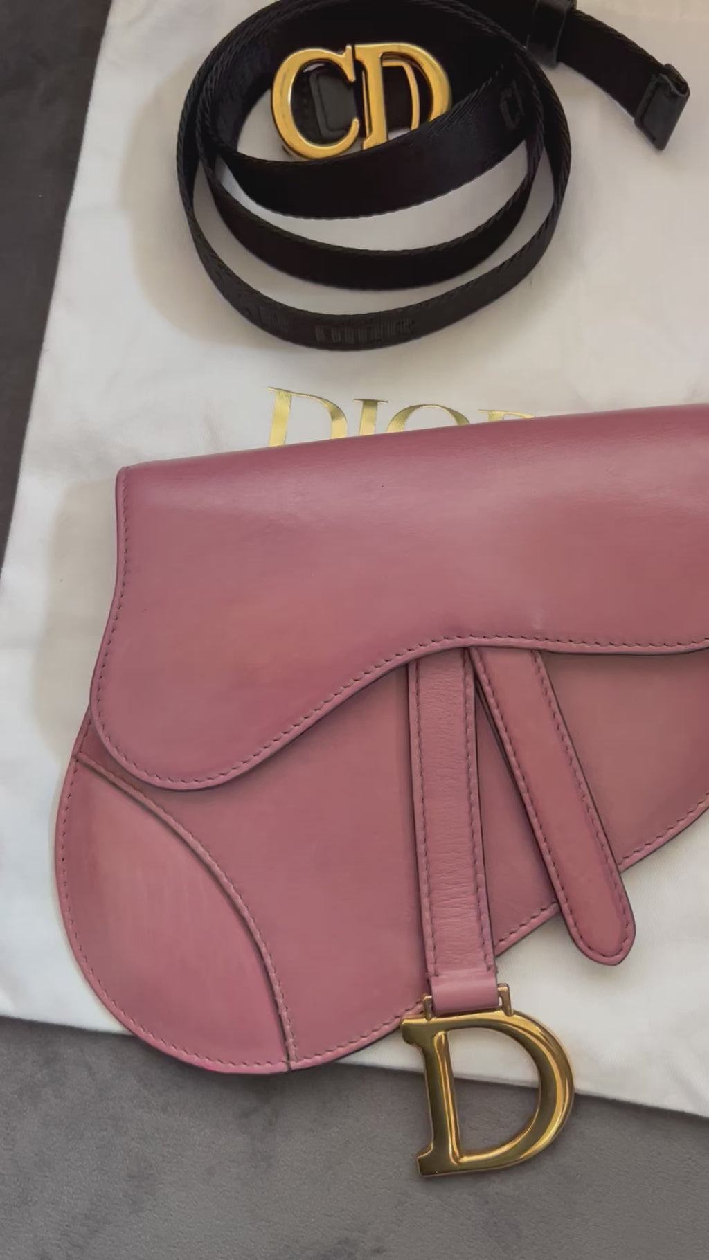 Dior saddle belt bag & shoulder bag