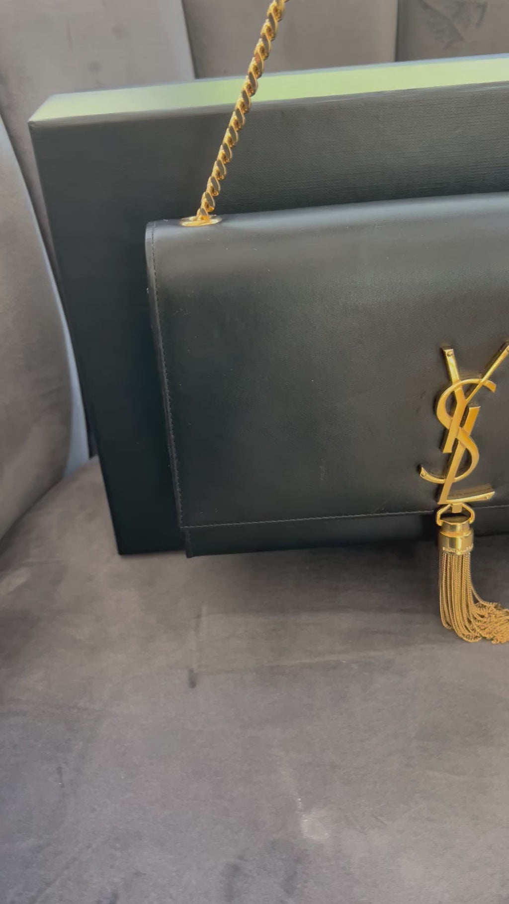Yves Saint Laurent Medium Classic Monogram Kate Tassel Bag