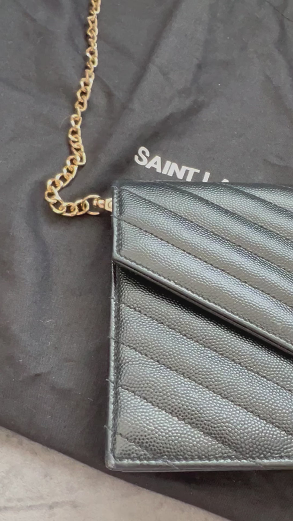 Yves Saint Laurent Cassandre envelope flap crossbody bag