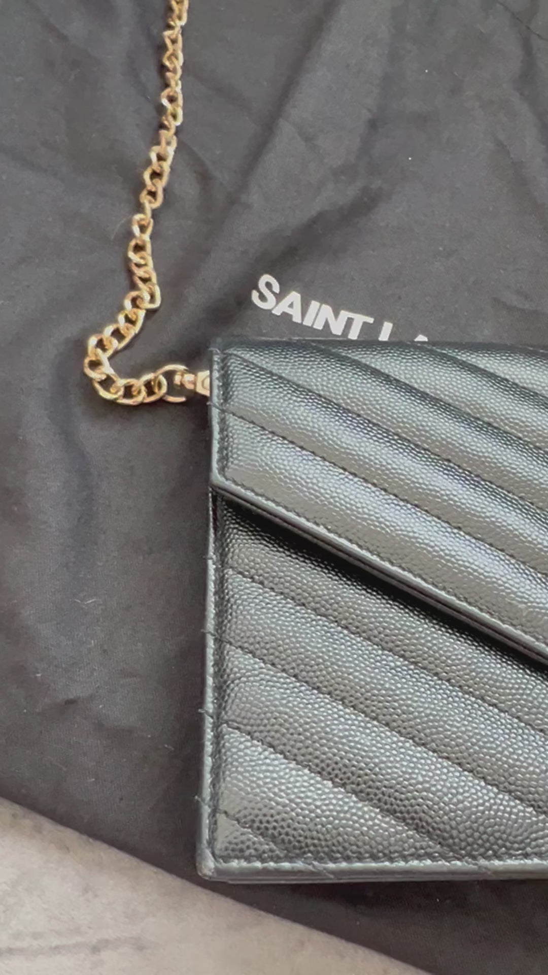 Yves Saint Laurent Cassandre envelope flap crossbody bag