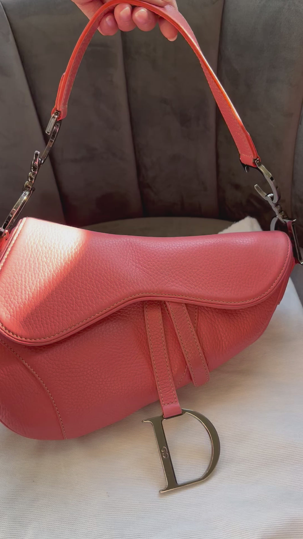 Christian Dior saddle bag - vintage rose pink