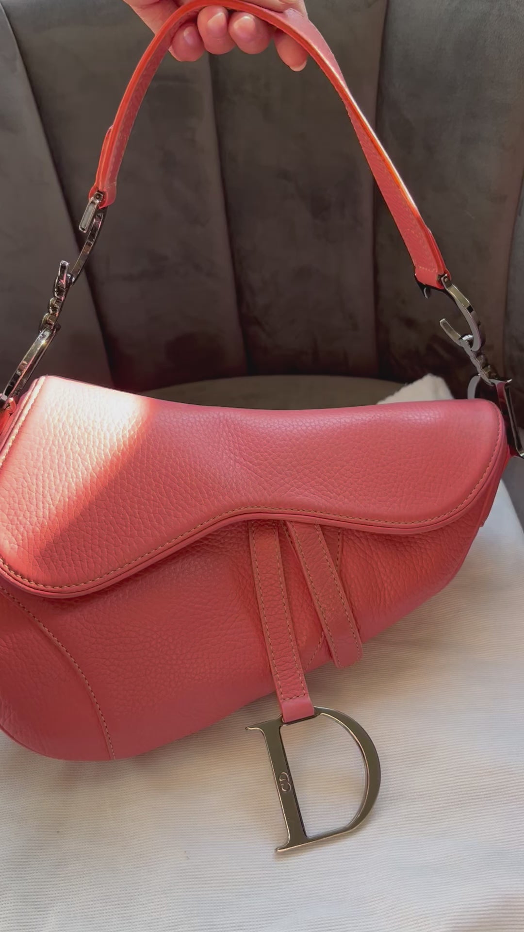 Christian Dior saddle bag - vintage rose pink