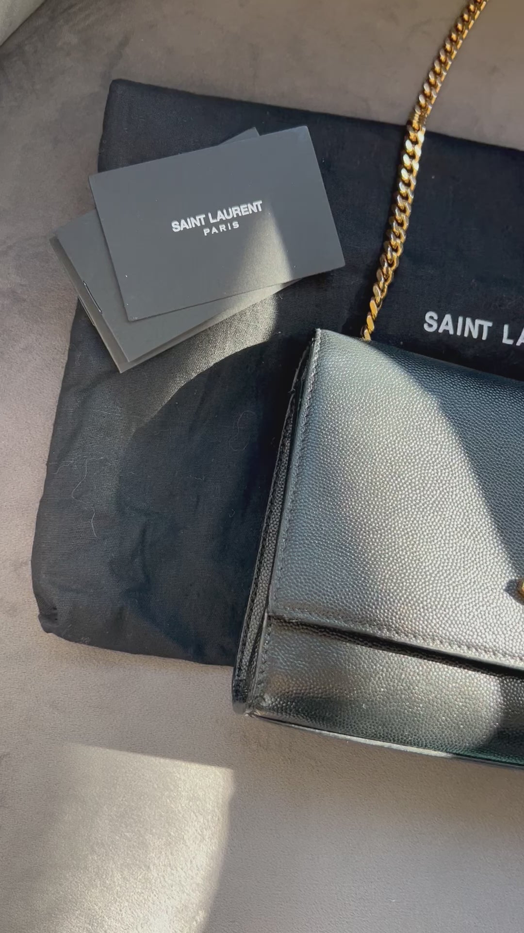 KATE SMALL IN GRAIN DE POUDRE EMBOSSED LEATHER