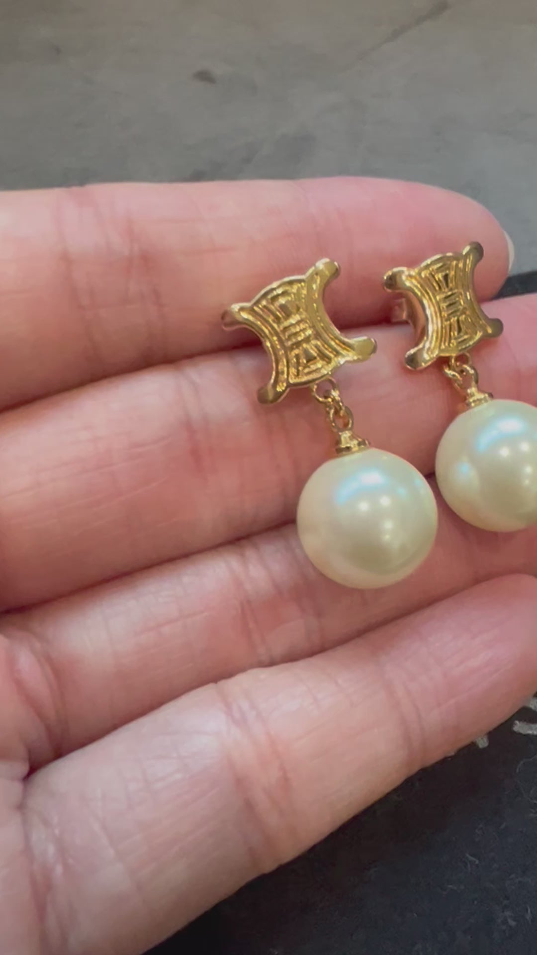 Celine triomphe earrings