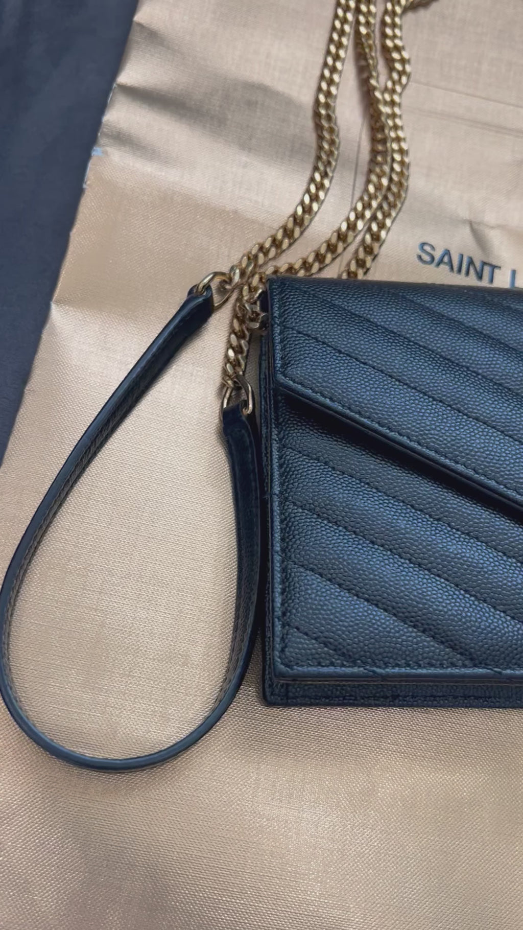 Yves Saint Laurent Cassandre envelope flap crossbody bag