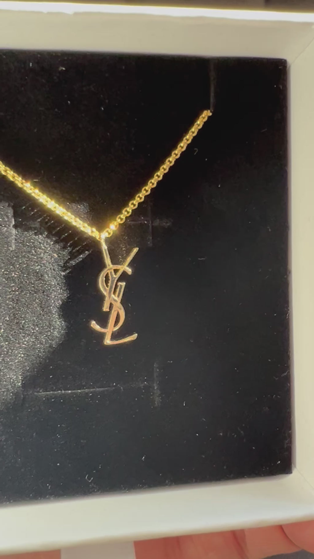 YSL charm necklace